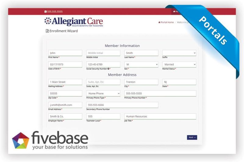 HealthCare Open Enrollment Portal